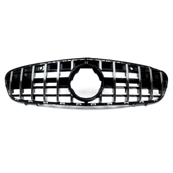 Grille Chrome+Black For Mercedes Benz R231 2017-2020 GT Front Upper Bumper Grille