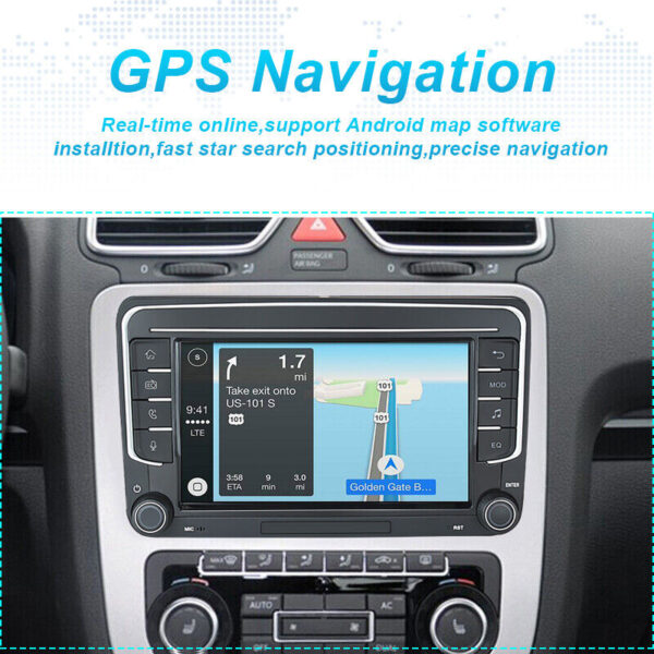 For VW Volkswagen CC Passat 7" Android 11 Carplay Car Stereo GPS Navi BT Radio - Image 3