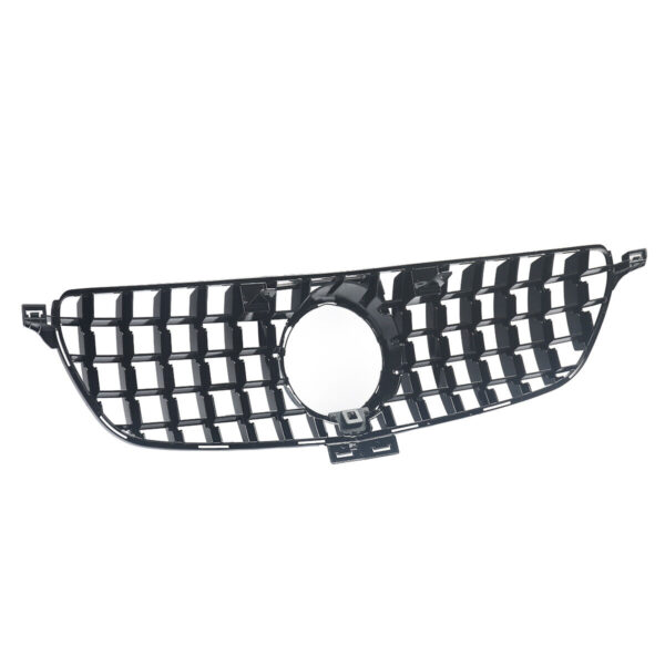 Grille Fit For Mercedes Benz W166 2016-2019 GLE Class Gloss Black GT Style Front Grille - Image 6