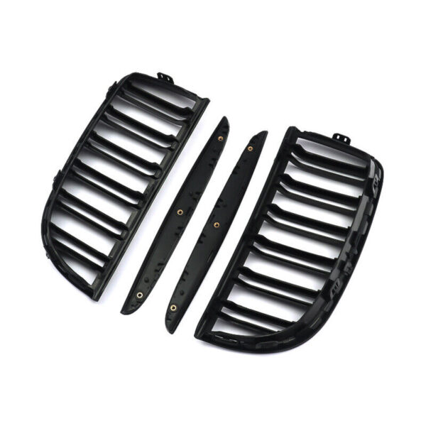 Front Kidney Grille Fits For 2005-2008 BMW E90 E91 325i 328i 335i Pre-LCI Matte Black - Image 8