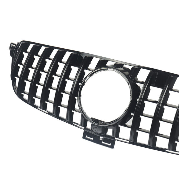 Grille Fit For Mercedes Benz W166 2016-2019 GLE Class Gloss Black GT Style Front Grille - Image 7