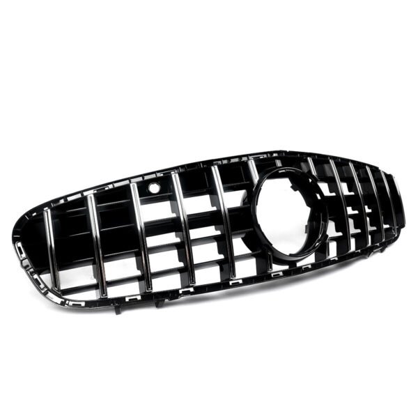 Grille Chrome+Black For Mercedes Benz R231 2017-2020 GT Front Upper Bumper Grille - Image 3