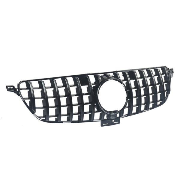 Grille Fit For Mercedes Benz W166 2016-2019 GLE Class Gloss Black GT Style Front Grille - Image 4