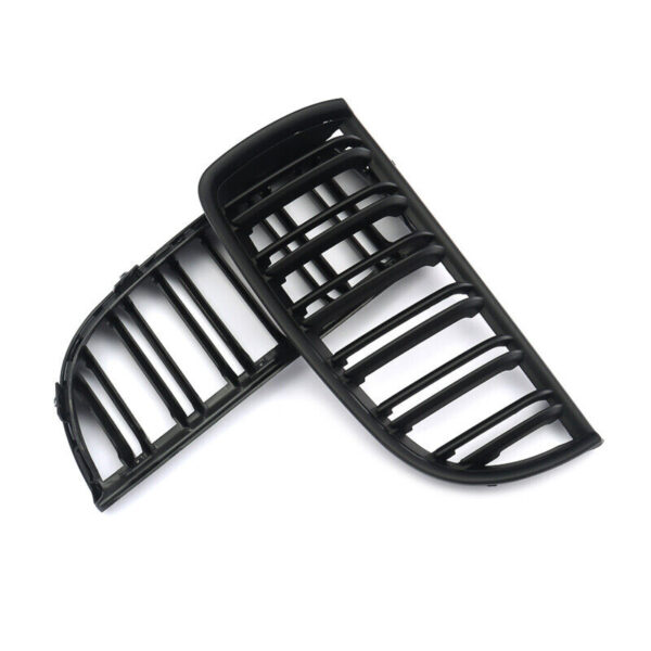 Front Kidney Grille Fits For 2005-2008 BMW E90 E91 325i 328i 335i Pre-LCI Matte Black - Image 5