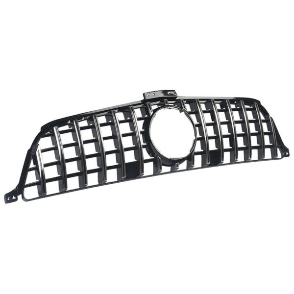 For Mercedes Benz W166 2012-2015 ML350 400 550 Front GT Grille Chrome Black - Image 7