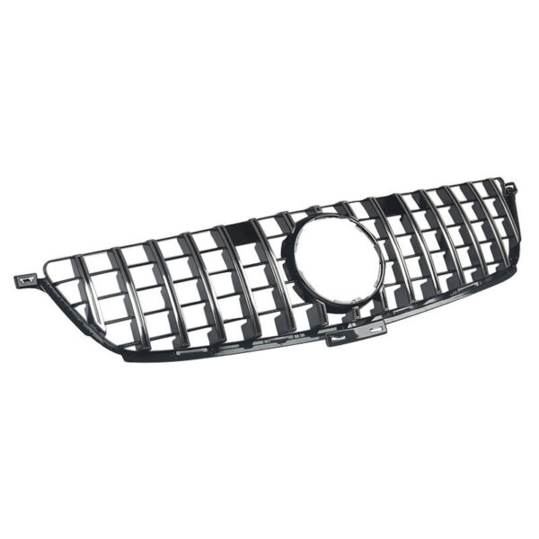 For Mercedes Benz W166 2012-2015 ML350 400 550 Front GT Grille Chrome Black - Image 8