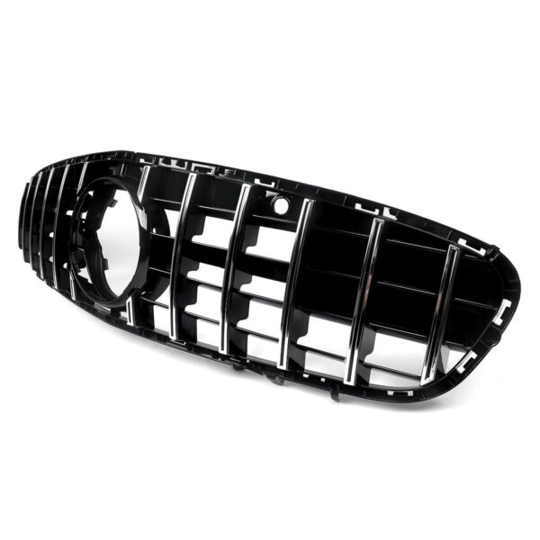 Grille Chrome+Black For Mercedes Benz R231 2017-2020 GT Front Upper Bumper Grille - Image 5