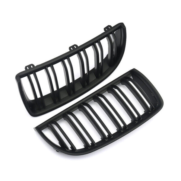 Front Kidney Grille Fits For 2005-2008 BMW E90 E91 325i 328i 335i Pre-LCI Matte Black - Image 6