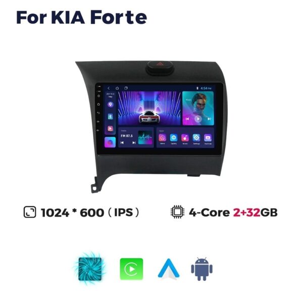 For Kia Forte 2014-2018 Car Stereo Radio Carplay GPS Android Multimedia Player - Image 2