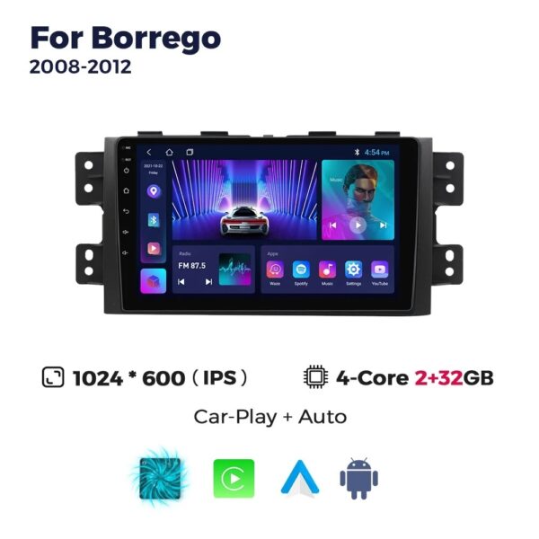 For Kia Borrego 2008-2012 Car Stereo Radio Carplay GPS Android Multimedia Player - Image 2