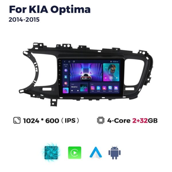 For Kia Optima 2014 2015 Car Stereo Radio Carplay GPS Android Multimedia Player - Image 2