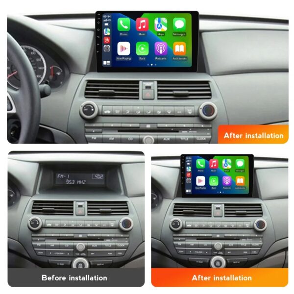 For Honda Accord 2008-2012 Car Stereo Radio Apple Carplay Android Touch Screen Multimedia Player - Image 3