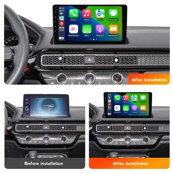 For Honda Civic 2022 Car Stereo Radio Carplay GPS Android Multimedia Player - Image 3