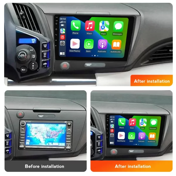 For Honda CRZ CR-Z 2010-2017 Car Stereo Radio Carplay GPS Android Multimedia Player - Image 3