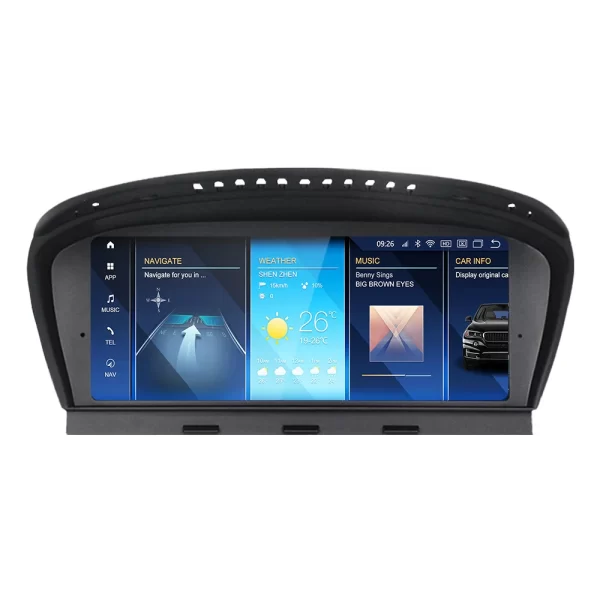 For BMW 5 Series 2005-2010 E60 Apple Carplay E61 E63 E64 Touch Screen ID8 Car Stereo Radio Keep Original System