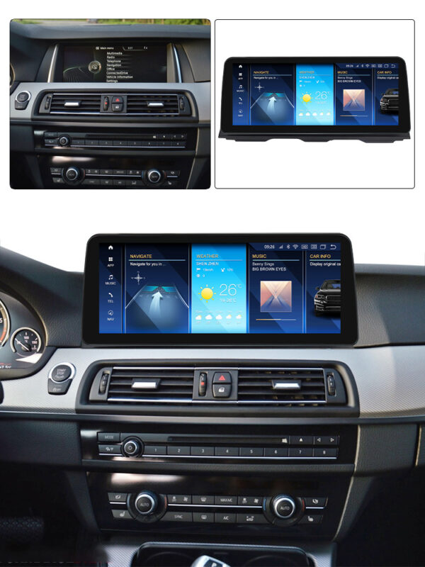 For BMW 5 Series 528 530 535 550i 2011-2016 F10 Radio Carplay Screen Upgrade Car Stereo GPS Navi Player - Image 3