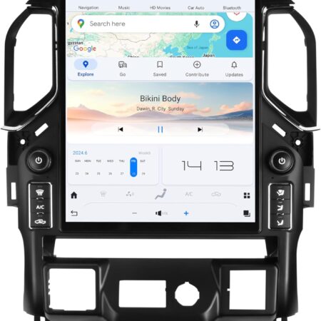 For GMC Sierra 2019-2024 Car Radio Stereo Carplay Upgrade Tesla Style Screen Multimedia Player